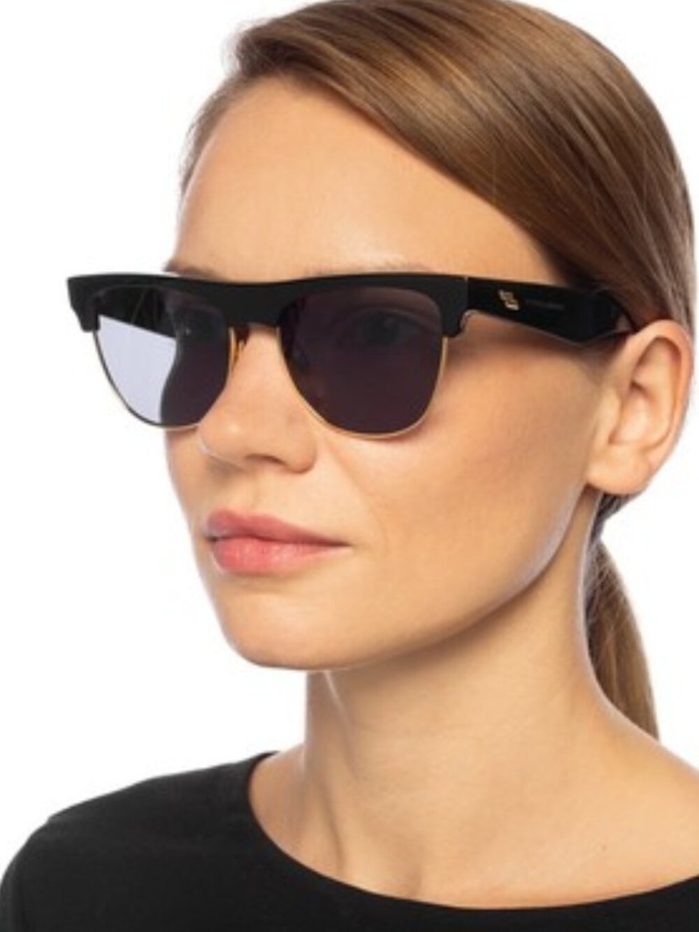 NWT BOTTEGA VENETA SUNGLASSES WOMEN BLACK EYEWEAR